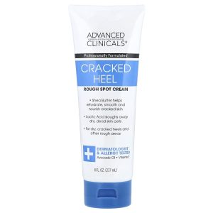 Advanced Clinicals, Cracked Heel, Rough Spot Cream, 8 fl oz (237 ml)