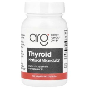 Allergy Research Group, Thyroid, 40 mg, 100 Vegetarian Capsules