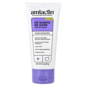 Amlactin, KP Bumps Be Gone Cream, Rough Bumpy Skin, Fragrance Free, 3 oz (85 g)