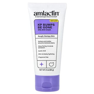 Amlactin, KP Bumps Be Gone Cream, Rough Bumpy Skin, Fragrance Free, 3 oz (85 g)