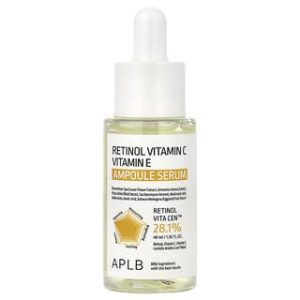 APLB, Retinol Vitamin C Vitamin E Ampoule Serum, 1.35 fl oz (40 ml)