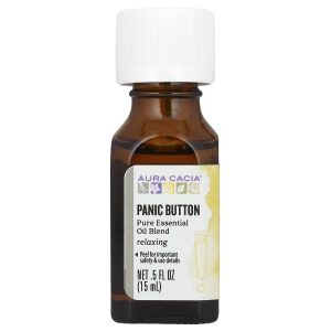 Aura Cacia, Pure Essential Oil Blend, Panic Button, 0.5 fl oz (15 ml)