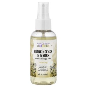 Aura Cacia, Aromatherapy Mist, Frankincense & Myrrh, 4 fl oz (118 ml)