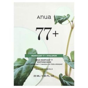 Anua, Heartleaf 77 Soothing Beauty Mask, 1 Sheet, 0.84 fl oz (25 ml)