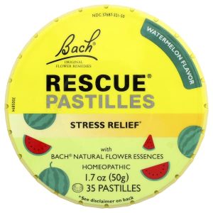 Bach, Rescue® Pastilles, Stress Relief, Watermelon, 35 Pastilles