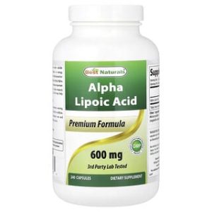 Best Naturals, Alpha Lipoic Acid, 600 mg, 240 Capsules