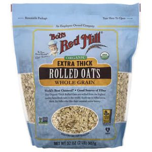 Bob's Red Mill, Organic Extra Thick Rolled Oats, Whole Grain, 32 oz (907 g)