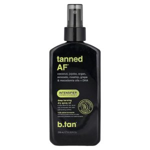 b.tan, Tanned AF®, Deep Tanning Dry Spray Oil, 8 fl oz (236 ml)