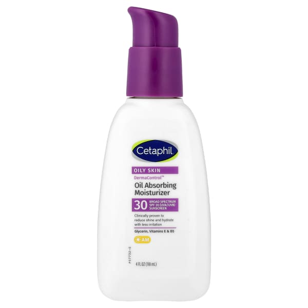 Cetaphil, Derma Control™, Oil Absorbing Moisturizer, For Oily Skin, SPF 30, 4 fl oz (118 ml)