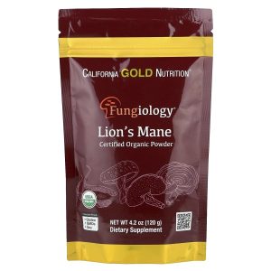 California Gold Nutrition, Fungiology®, Certified Organic Lion's Mane Powder, 4.2 oz (120 g)