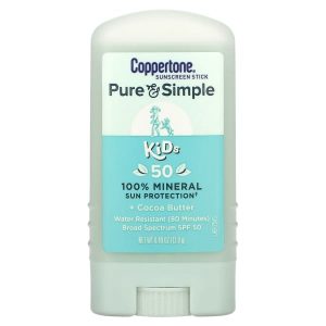 Coppertone, Kids, Pure & Simple Sunscreen Stick, SPF 50, 0.49 oz (13.9 g)