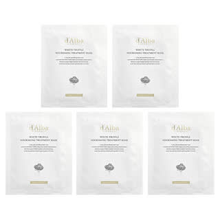 d'Alba, White Truffle Nourishing Treatment Beauty Mask, 5 Sheet Masks, 0.84 fl oz (25 ml) Each