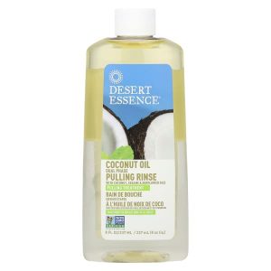 Desert Essence, Coconut Oil Dual Phase, Pulling Rinse, 8 fl oz (237 ml)