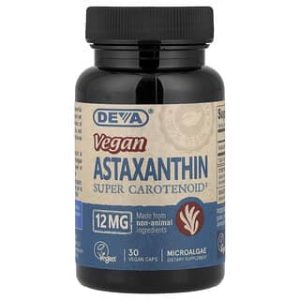 Deva, Vegan Astaxanthin, Super Carotenoid, 12 mg, 30 Vegan Caps