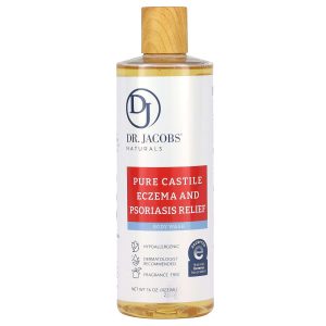 Dr. Jacobs Naturals, Pure Castile Eczema and Psoriasis Relief, Body Wash, Fragrance Free, 16 oz (473 ml)