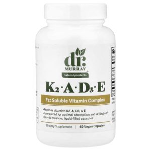 Dr. Murray's, K2, A, D3, E, 60 Vegan Capsules