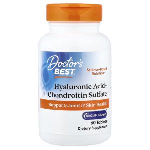 Doctor's Best, Hyaluronic Acid + Chondroitin Sulfate, 60 Tablets