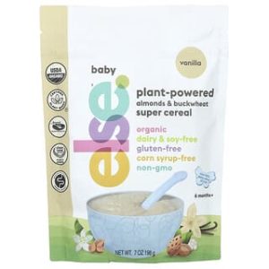 Else, Baby, Plant-Powered Almonds & Buckwheat Super Cereal, 6+ Months, Vanilla, 7 oz (198 g)