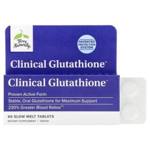 Terry Naturally, Clinical Glutathione™, 60 Slow Melt Tablets (150 mg per Tablet)
