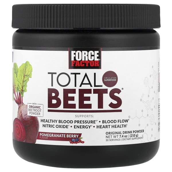 Force Factor, Total BeetsĀ®, Original Drink Powder, Pomegranate Berry, 7.4 oz (210 g)