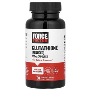 Force Factor, Glutathione (Reduced), 500 mg, 60 Vegetable Capsules