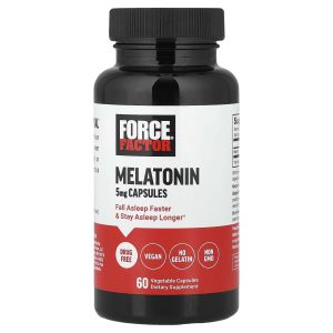 Force Factor, Melatonin, 5 mg, 60 Vegetable Capsules