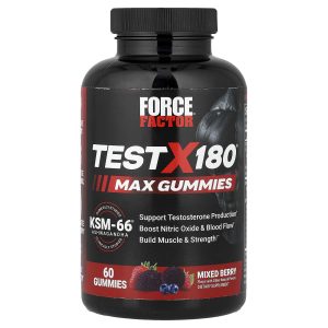 Force Factor, Test X180® Max Gummies, Mixed Berry, 60 Gummies