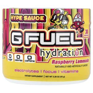 G FUEL, Hype Sauce, Hydration, Raspberry Lemonade, 3.28 oz (93 g)
