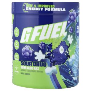 G FUEL, Energy Formula, Sour Chug, Sour Blue Raz, 9.6 oz (272 g)