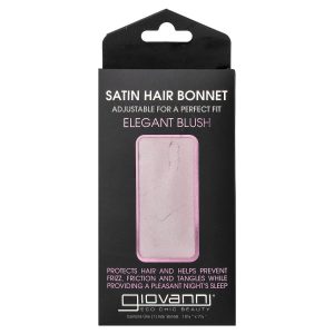 Giovanni, Satin Hair Bonnet, Elegant Blush, 1 Hair Bonnet