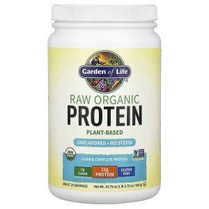 Garden of Life, RAW Organic Protein, Unflavored, 1 lb 3.75 oz (560 g)