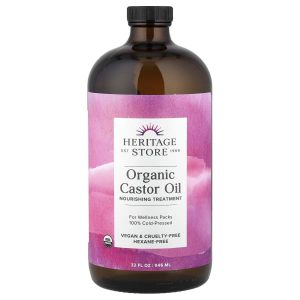 Heritage Store, Organic Castor Oil, 32 fl oz (946 ml)