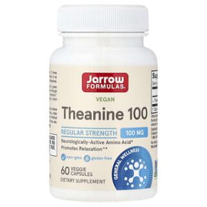 Jarrow Formulas, Vegan Theanine 100, 100 mg, 60 Veggie Caps