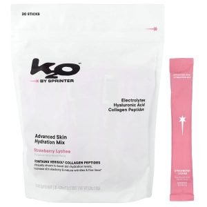 k2o by Sprinter, Advanced Skin Hydration Mix, Strawberry Lychee, 20 Sticks, 0.26 oz (7.5 g) Each