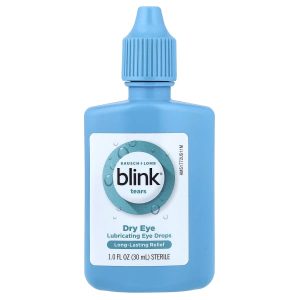 Bausch + Lomb Blink, Tears, Dry Eye, Lubricating Eye Drops, 1 fl oz (30 ml)
