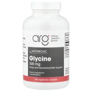 Metabolic Maintenance, Glycine, 500 mg, 240 Vegetarian Capsules
