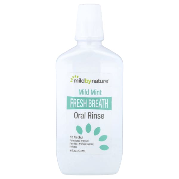 Mild By Nature, Fresh Breath Oral Rinse, No Alcohol, Mild Mint, 16 fl oz (473 ml)