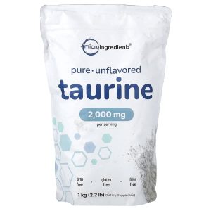 Micro Ingredients, Pure Taurine, Unflavored, 2.2 lb (1 kg)