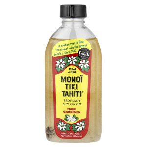 Monoi Tiare Tahiti, Sun Tan Oil With Sunscreen, SPF 3, 4 fl oz (120 ml)