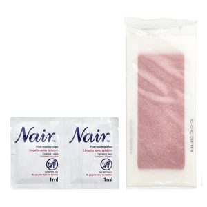 Nair, Wax Ready Strips, For Legs & Body, Orchid & Cherry Blossom Extracts, 40 Wax Strips + 6 Post Wipes
