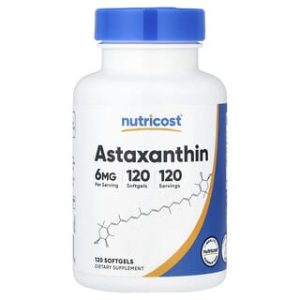Nutricost, Astaxanthin, 6 mg, 120 Softgels