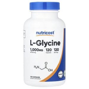 Nutricost, L-Glycine, 1,000 mg, 120 Capsules