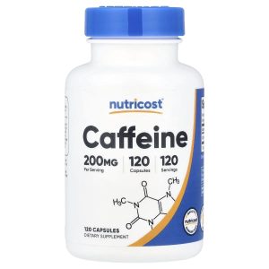 Nutricost, Caffeine, 200 mg, 120 Capsules