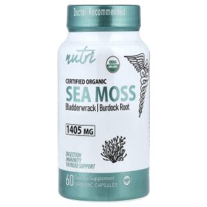 Nutri, Organic Sea Moss, 60 Organic Capsules