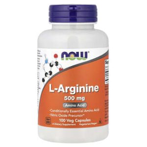 NOW Foods, L-Arginine, 500 mg, 100 Veg Capsules