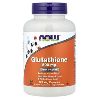NOW Foods, Glutathione , 500 mg, 120 Veg Capsules