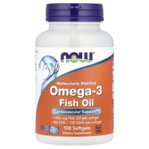 NOW Foods, Omega-3 Fish Oil, 100 Softgels