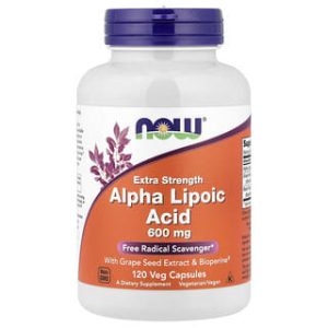 NOW Foods, Alpha Lipoic Acid, 600 mg, 120 Veg Capsules
