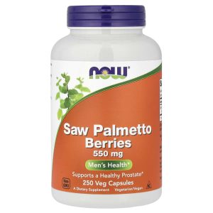 NOW Foods, Saw Palmetto Berries, 550 mg, 250 Veg Capsules