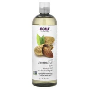 NOW Foods, Solutions, Sweet Almond Oil, Pure Moisturizing Oil, Unscented, 16 fl oz (473 ml)